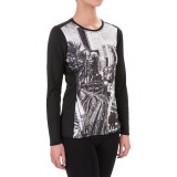 Hot Chillys Peachskins Print Base Layer Top - Midweight, Long Sleeve (For Women)