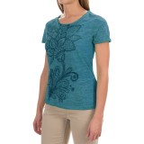 White Sierra Kali Burnout T-Shirt - Short Sleeve (For Women)