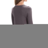 Paraphrase Scoop Neck Jersey Shirt - Modal, Long Sleeve (For Women)