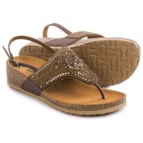 BioNatura Crystal Sling-Back Sandals - Leather (For Women)