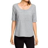 NAU Twisted Shirt - Organic Cotton-TENCEL®, Short Sleeve (For Women)
