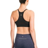 Kyodan Stretch-Mesh Sports Bra - Medium Impact, Racerback, Removable Cups (For Women)