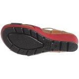 Wanda Panda Cross-Strap Sandals - Leather, Wedge Heel (For Women)