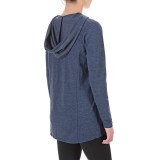 Harmony and Balance Hooded Tunic Shirt - Long Sleeve (For Women)