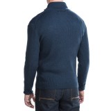 Toscano Ribbed Mock Neck Sweater - Merino Wool (For Men)