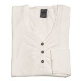 Casual Studio Ruched Henley Shirt - 3/4 Sleeve (For Women)