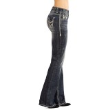 Rock & Roll Cowgirl Zigzag Jeans - Mid Rise, Bootcut (For Women)