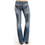 Rock & Roll Cowgirl Feather Stitch Rival Jeans - Low Rise, Bootcut (For Women)