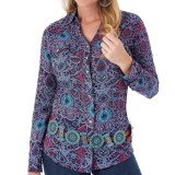 Wrangler Rock 47 Paisley Print Western Shirt - Snap Front, Long Sleeve (For Women)