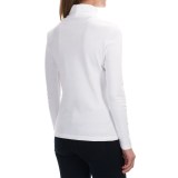 Susan Bristol Combed Cotton Turtleneck - Long Sleeve (For Women)