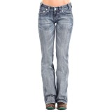 Rock & Roll Cowgirl Curved Line Jeans - Riding Fit, Bootcut (For Women)