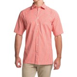 Scott Barber Charles Plain Weave Melange Shirt - Button Front, Short Sleeve (For Men)