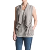 Max Jeans Drape-Front TENCEL® Vest (For Women)
