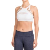 Kyodan High-Neck Strappy Sports Bra - Medium Impact, Racerback, Removable Cups (For Women)
