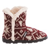 Muk Luks Faux-Fur Trim Boot Slippers (For Women)