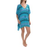 Kenneth Cole Reaction Printed Tunic Cover-Up - Short Sleeve (For Women)