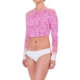 Mott 50 Jessica Cropped Rash Guard - UPF 50, Long Sleeve (For Women)