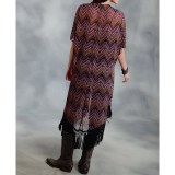 Roper Aztec Chevron Print Kimono Cardigan - Short Sleeve (For Women)