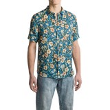 J.A.C.H.S. Floral-Print Linen Shirt - Short Sleeve (For Men)