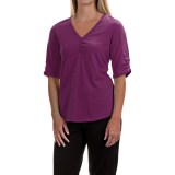 Neon Buddha Clementine Shirt - V-Neck, Elbow Sleeve (For Women)