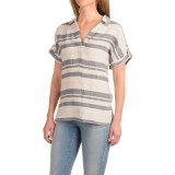 Artisan NY Linen Tunic Shirt - Roll-Tab Short Sleeve (For Women)