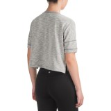 90 Degree by Reflex Cropped Lounge Sweatshirt - Short Sleeve (For Women)