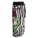 Diamond Tea Stretch Wrap Sarong Skirt (For Women)