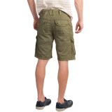 JKL Laundered Cotton Cargo Shorts (For Men)