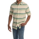 Woolrich Lost Lake Chambray Stripe Shirt - Short Sleeve (For Men)