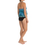 Kenneth Cole Flyaway Tankini Set - Fold-Over Brief Bottoms (For Women)