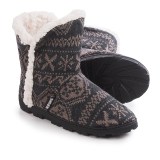 Muk Luks Faux-Fur Trim Boot Slippers (For Women)