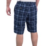 Fairway & Greene Madras Plaid Shorts - Flat Front, Cotton (For Men)