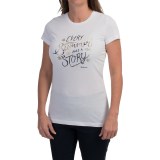 Barbour Printed Cotton Round Neck T-Shirt - Short Sleeve (For Women)