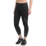 90 Degree by Reflex Mesh Panel Pocket Capris (For Women)