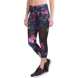 90 Degree by Reflex Print Running Capris (For Women)