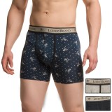 Lucky Brand Black Label Stretch Boxer Briefs - 3-Pack (For Men)