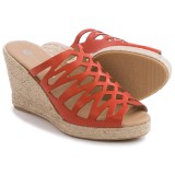Eric Michael Madrid Wedge Sandals - Leather, Wedge Heel (For Women)