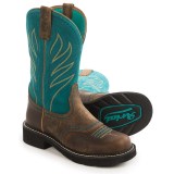 Ariat Probaby Flame Cowboy Boots - Leather, Fatbaby Toe (For Women)