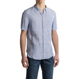 J.A.C.H.S. Linen Stripe Shirt - Short Sleeve (For Men)