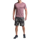 AL1VE Printed Shorts with Perforated Details (For Men)