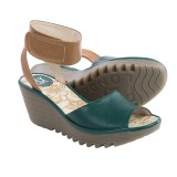 Fly London Yula Wedge Sandals - Leather (For Women)
