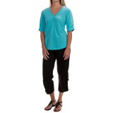 Neon Buddha Clementine Shirt - V-Neck, Elbow Sleeve (For Women)