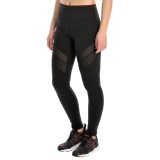 Kyodan Chevron Mesh Running Tights - UPF 40+ (For Women)