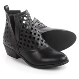 Yoki Catalina Laser-Cut Ankle Boots - Vegan Leather (For Women)