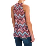 Roper Georgette Halter Tank Top - Semi-Sheer Chiffon (For Women)