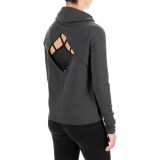 Steve Madden Open-Back Shirt - Funnel Neck, Long Sleeve (For Women)