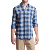 Robert Talbott Anderson Windowpane Plaid Sport Shirt - Linen, Long Sleeve (For Men)