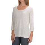 Paraphrase Slub-Knit Shirt - Cotton-Modal, 3/4 Sleeve (For Women