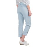 Button-Trimmed Denim Capris (For Women)