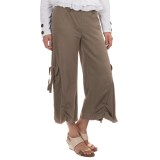 Neon Buddha Raven Ultra-Flare Crop Pants - Stretch Cotton (For Women)